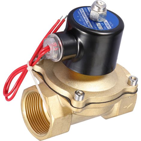 Électrovanne DN32 normalement fermée, 2 positions, 2 voies, 220 V CA, 1-1/4" (1/5)