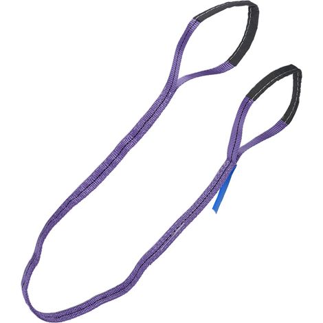 Élingues de levage, sangles robustes, capacité de charge de 1 tonne, polyester haute résistance, sangle plate colorée (3 mètres (9,84 pieds)) (1/5)