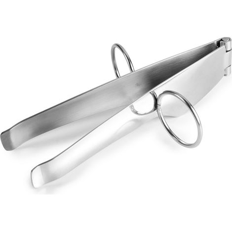 Ibili 748900 Pinza per prosciutto, Acciaio Inox, Argento, 12 x 3 x 6 cm (1/2)