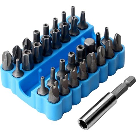 Jeu d'embouts de tournevis de sécurité, embouts hexagonaux Torx et Phillips avec support magnétique, conçu avec précision pour les ordinateurs de bord. (1/5)