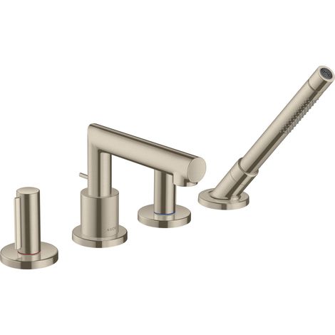 Grifería para bañera de 4 agujeros hansgrohe AXOR Uno, Zerogriff, (1/4)