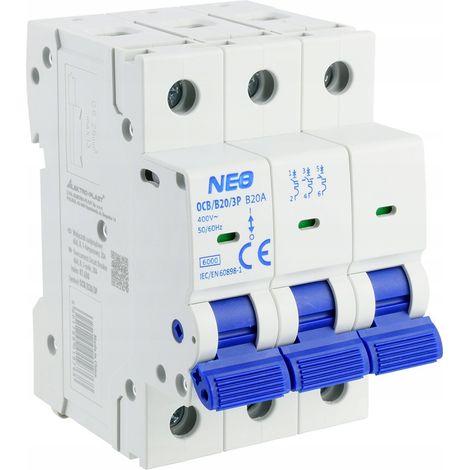 Interruttore automatico elektro-plast ocb/b20/3p 20 A 400 V (1/2)