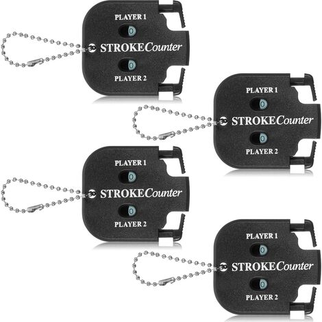 Contatore di colpi da golf da 8 pezzi, mini contapunti per palline da golf, contapunti portatile con strumento di reset del quadrante, portachiavi per diversi tipi di competizioni e giochi (1/5)