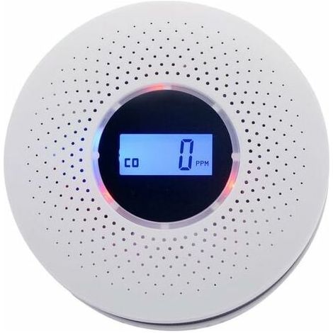 1 Détecteur de fumée et de monoxyde de carbone, écran LCD, alarme 85 dB, pour maison et bureau (1/5)