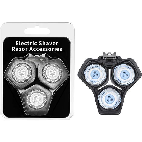 Têtes de rasage pour SH71/50, compatibles avec les rasoirs Philips des séries S5000, S7000, SH60/70 et SH71/50, sans station de base (grise) (1/5)
