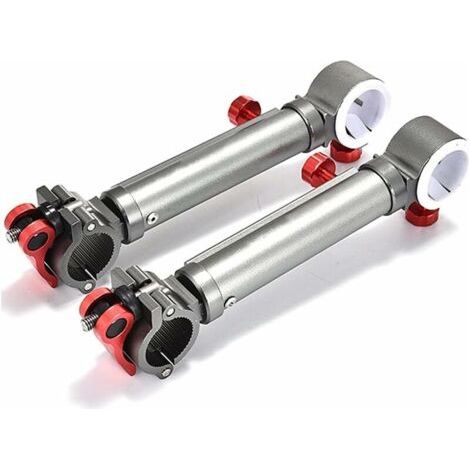 2 pièces de support de parapluie pour chaise de pêche Outils de fixation de support de parapluie universel clip de fixation de 360 °(argenté) (1/4)