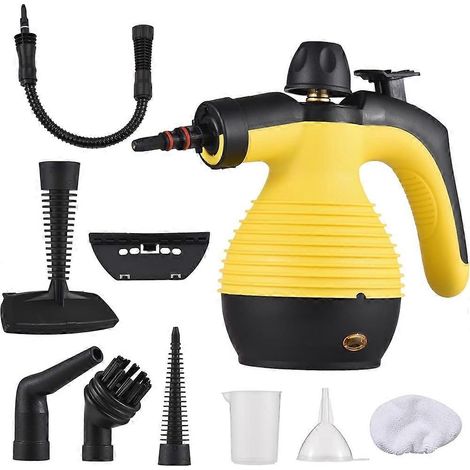 Machine de nettoyage vapeur portable multifonctionnelle haute température sous pression pour la cuisine, avec 9 accessoires inclus. (1/5)