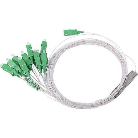 Répartiteur optique PLC 1x16 SM SC/APC, fibre monomode 0.9mm, 1260-1650nm, boîtier compact, haute performance, pour réseaux FTTH. (1/4)