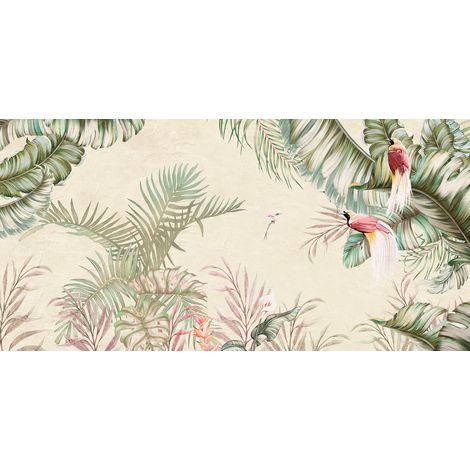 Papier peint panoramique - Plantes Tropicales - 130 cm x 64 cm (1/2)