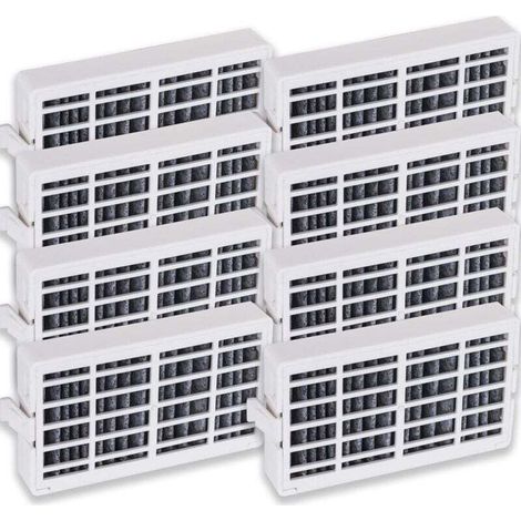 Se utiliza para el modelo W10311524. Paquete de 8 filtros de aire de repuesto para refrigeradores Whirlpool y KitchenAid. Reemplaza a los modelos AIR1, W10315189 y W10335147. (1/4)
