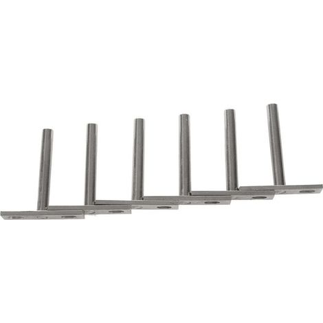 Unsichtbares Montageset für Wandregale (6-teilig, 7,6 cm), verdeckte Regalhalterungen (1/5)