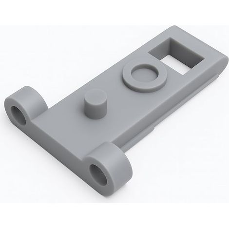 Fixation avant pour tiroirs - Compatible avec série Faktum Rationell - Support et fermeture pour façade de tiroir - Pièce de rechange pour panneaux avant de cuisine (1/2)