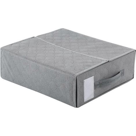 Handliche Aufbewahrungsbox für Stoff, faltbare Kleideraufbewahrungsbox, grau
