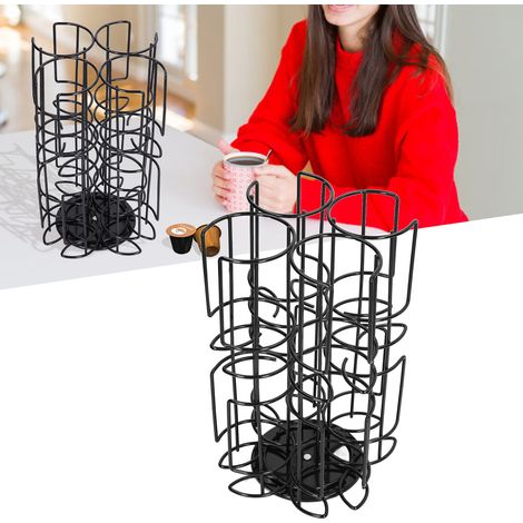 Rack Rotatif pour Capsules de Café - Rotateur à 360° en Métal de Haute Qualité - Capacité de Stockage Grande - Anti-Rayures et Longue Durée de Service (1/5)