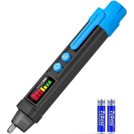 Spannungsprüfer, Dual-Skala 12–1000 V / 48–1000 V, berührungsloser Spannungsprüfer, Spannungsanzeigestift mit NCV, Trenndetektor mit Taschenlampe und akustischem Alarm (1/4)