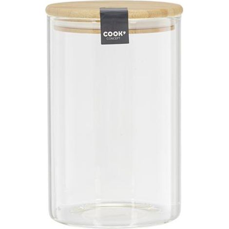 Bocal de rangement aliments en verre 1 litres (1/4)