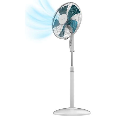 Cecotec Ventilador de Pie EnergySilence 515 WindLite Pro. 56W, Diámetro 16” (40cm), 3 Velocidades, Oscilación Automática (1/5)