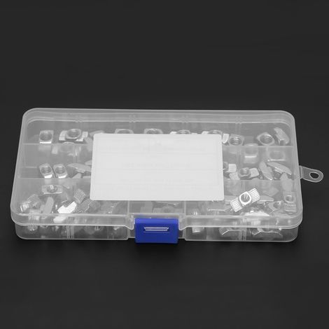 80 Stück T-Nut-Gleitmuttern M4 M5 M6 M8 Befestigungselemente für 4040 Aluminiumprofile (1/5)