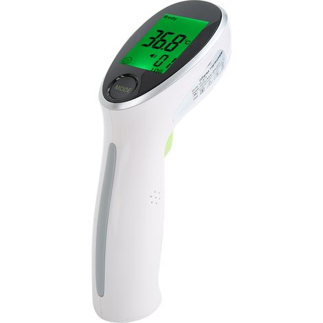 Pistolet infrarouge ABS blanc thermomètre corporel familial pour enfants et adultes mesure température sans contact (1/5)