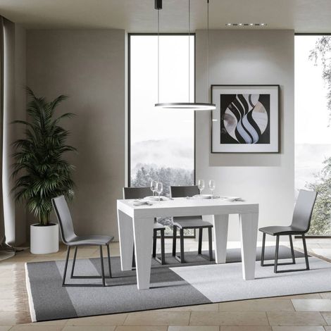 Tavolo allungabile 130/234x90 cm Spimbo bianco frassino (1/5)