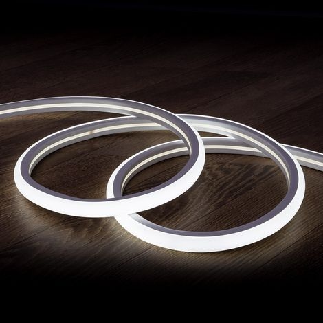 Tira LED Neón Regulable 220V Blanco Frío Semicircular 180 7.5W/m Corte 100cm IP67 a Medida 15 m (1/4)
