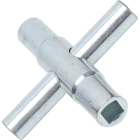 Clé de robinet 4 en 1 pour robinet d'eau, outil clé en croix, clé à tuyau manuelle pour salle de bain (1/5)