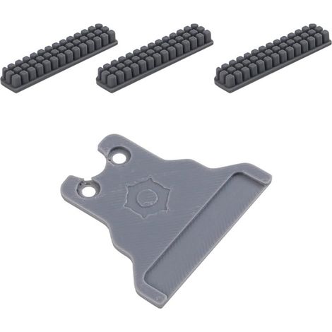 Kit de repuesto de cepillo de boquilla K1 MAX para boquilla Creality K1 MAX, cepillo de silicona con soporte de montaje para cama caliente, herramienta de limpieza de silicona