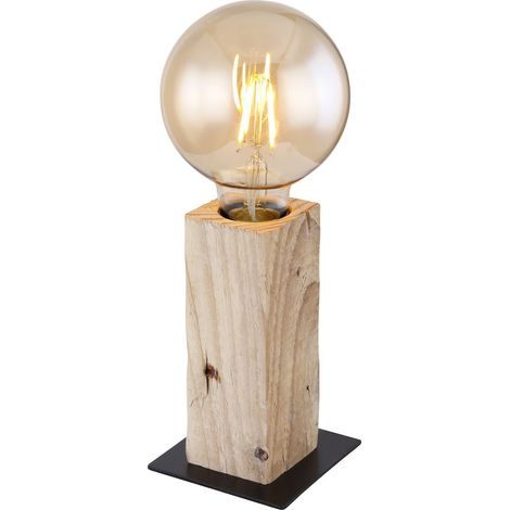 Globo Adalie Lampe de table noir mat 1x E27