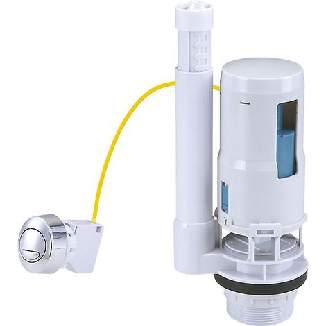 Kit de conversion double chasse pour toilettes à 2 soupapes de chasse compatibles avec bouton-poussoir (1/5)