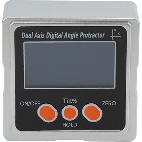 Affichage numérique pour une mesure de niveau précise écran LCD clair contrôle intelligent inclinomètre numérique compact et portable avec fixation magnétique sur trois côtés.