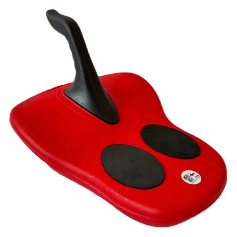 Aga Kinder Schlitten DS490 Rot, Stabile Bob-Kinderschlitten aus Kunststoff, stabiler Griff, schöne und hochwertige Schneeschlitten, Bobs für Kinder