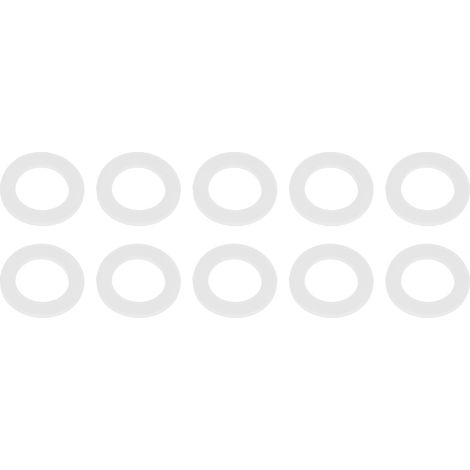 Lot de 10 joints toriques en silicone pour chauffe-eau, joints plats, rondelles, insipides et non virulents, 1 1/4 (1/4)