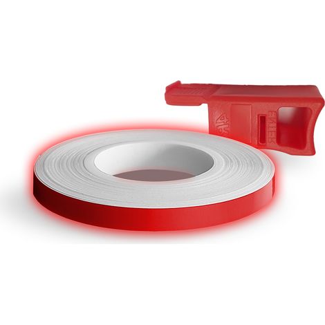 Wheel Stripe Rifrangente 5 mm con Applicatore - Colore: ROSSO