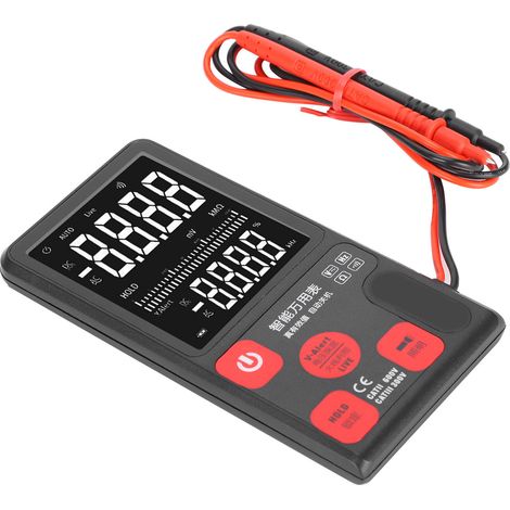 Multimètre voltmètre AC/DC, testeur de tension électrique NCV et de résistance (Ω) avec rétroéclairage (1/5)