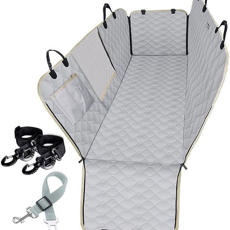 Housse de protection pour chien avec protections latérales, housse de siège auto pour chien, coussin de siège arrière pour chien