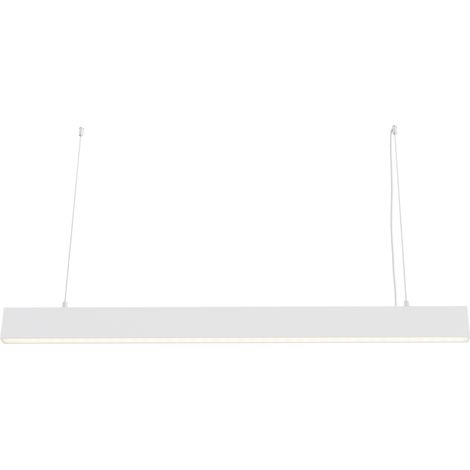 Suspension LED Maytoni Basis blanche 40W 4000K 120cm (1/3)