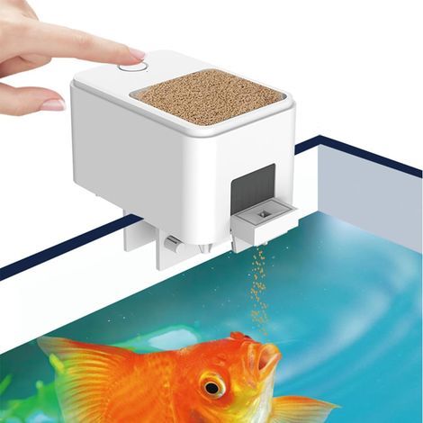 WLAN-Futterautomat für Fische, Lautstärke-Synchronisierung, mobile App, Aquarium (1/5)