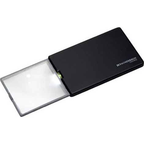 Lupa de bolsillo luminosa easy Pocky, Aumento : 3 vez, dimensiones 86 x 54 x 6 mm