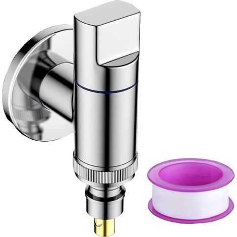 Washing machine tap 1/2 and 3/4 brass washing machine tap with water shut-off, angle tap (1/5)