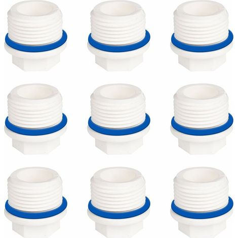 Bouchon Plomberie Male 200 Pièces Bouchon D'Obturation Male Bouchon D'Étanchéité Pour Tuyau Bouchon Robinet Hexagonal Bouchon Hexagonal En Plastique Bouchon Male Plomberie (1/5)