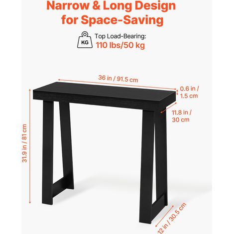 Console d’Entrée 91 - 5 cm de Long - Table Console Moderne (1/5)