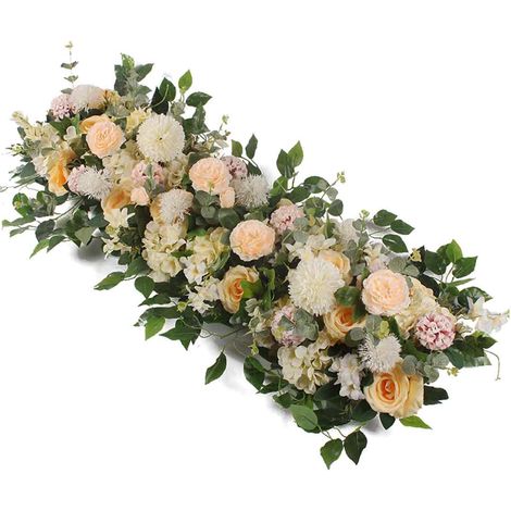 1 Guirlande fleurs artificielles soie, pivoines réalistes, décoration murale, mariage, arche (1/5)