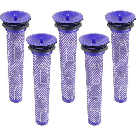 Lot de 5 filtres de rechange pour aspirateur Dyson V6 V7 V8 DC58 DC59 DC61. Préfiltres lavables - référence 965661-01. (1/5)