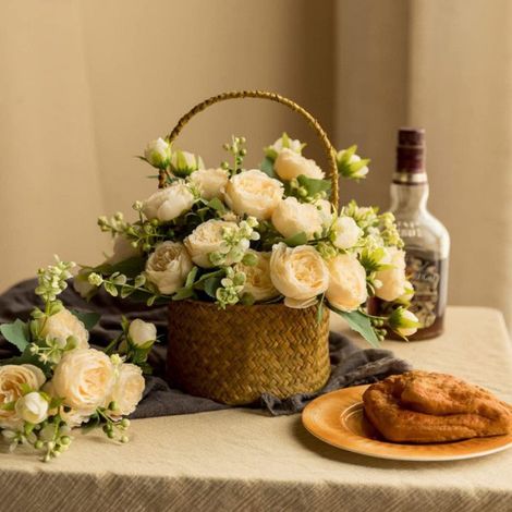Bouquets De Pivoines - Fleurs Artificielles En Soie - Pour Mariage Centre De Table Décoration Intérieure - 4 Pièces (1/4)