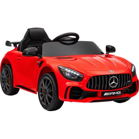 Macchina Elettrica per Bambini 3-6 Anni Mercedes-AMG GTR con 2 Motori e Telecomando Rosso (1/5)