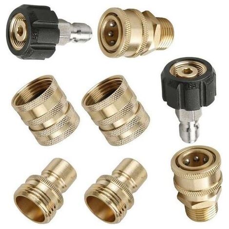 Pressure Washer Adapter M22 Quick Connectors Pack of 8 (1/5)