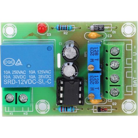XHM601-Crezuo Batterieladesteuermodul, 12V-Stromversorgungspanel, Überlastschutzpanel