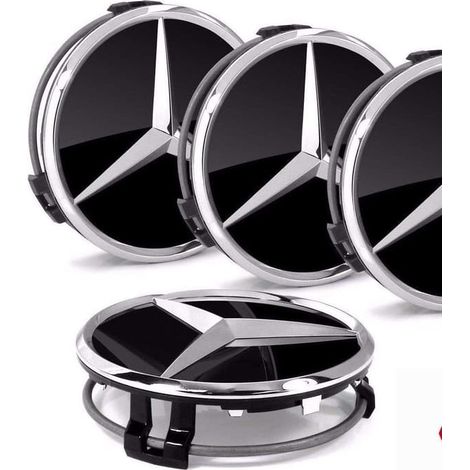 LYERCW - 4x Cache-moyeu d'origine Mercedes-Benz - FF (1/4)