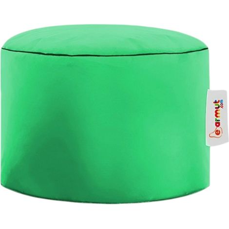 Pouf extérieur imperméable vert - forme ronde ARTA