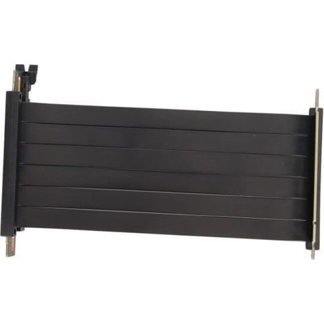 Câble d'extension PCIe 3.0 X16 pour carte graphique, câble riser informatique longueur 7,9 pouces, couleur noire, fixation compatible pour carte mère et composant informatique (1/4)
